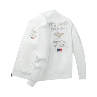 Imagem de Jaqueta De Beisebol Masculina Outono Inverno Estilo Coreano NASA GISS 