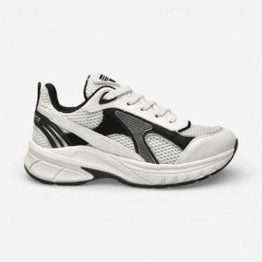 Imagem de Tênis Via Marte Casual Esportivo Branco e Preto, Preto multi, 37