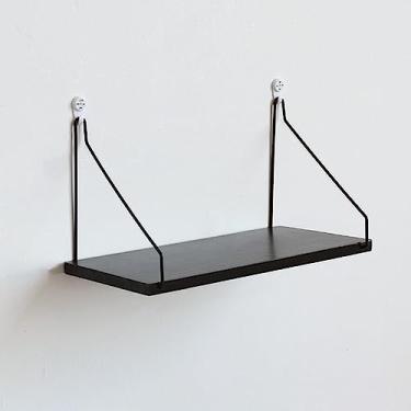 Imagem de Prateleira de Parede Rústica com Suportes Metal Prateleiras Armazenamento para Cozinha Sala Estar Banheiro Quarto Construção Robusta Madeira e Ferro Decoração Ambiente Organizador Economia Espaço