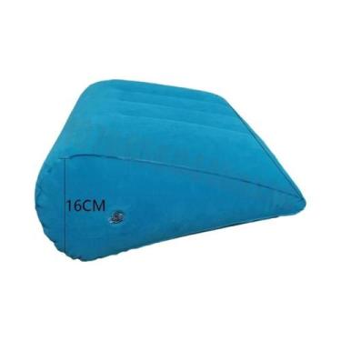 Imagem de Almofada Inflável Em PVC Com Revestimento Flocado, Almofada Triangular