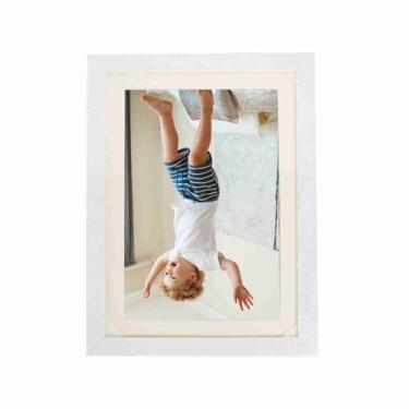 Imagem de Porta-retratos Digital, Presentes de Aniversário para Mulheres Porta-retratos Digital Com Três Unhas Sem Rastros para Amigos e Familiares (Branco)