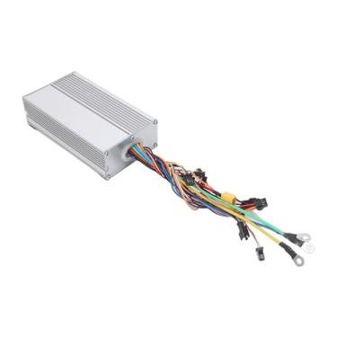 Imagem de Tbest Controlador de Motor Sem Escova 50A, Caixa de Controle de Velocidade de Motor Duplo de Dissipação de Calor de Liga de Alumínio Com Fiação Transparente, para Scooter Elétrica