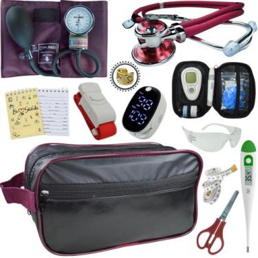 Imagem de Kit Enfermagem Aparelho Pressão Esteto Frete Grátis Promocao - Love Sa