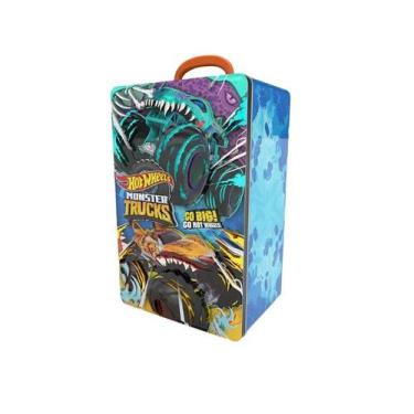 Imagem de Hot Wheels Maleta Metálica Monster Trucks F0141-4