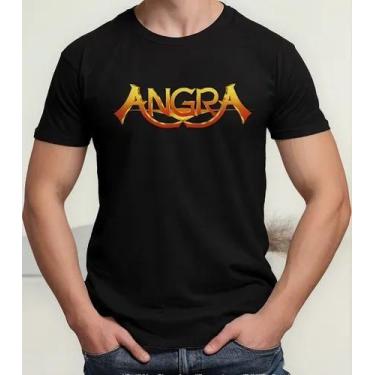 Imagem de Camiseta Camisa Adulto Feminina Masculina Algodão Banda de Rock Angraa