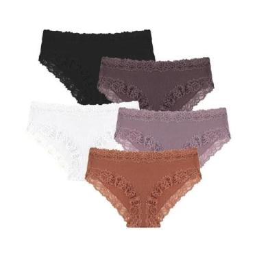 Imagem de Conjunto De Calcinhas De Renda Sexy Para Mulheres, Floral, Baixa Cintu