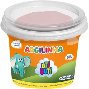 Imagem de Massa para Modelar Utiguti Argilinha 200G Terracota - Caixa com 12 Uni