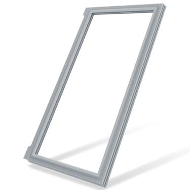 Imagem de 163,5 cm x 48,5 cm W10355582 Gaxeta de porta de geladeira de alimentos frescos compatível com Whirlpool, Kenmore, Kitchen-Aid e Maytag Selo de porta de geladeira cinza