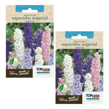 Imagem de 2x Sementes De Esporinha Imperial Sortida Mix De Cores Vasos - Topseed