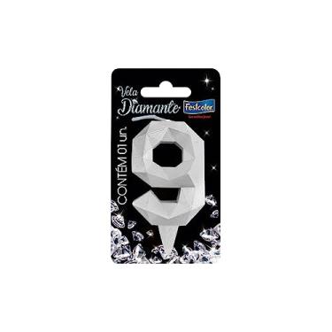 Imagem de Velas Aniversário Decorativas Diamante Lindas