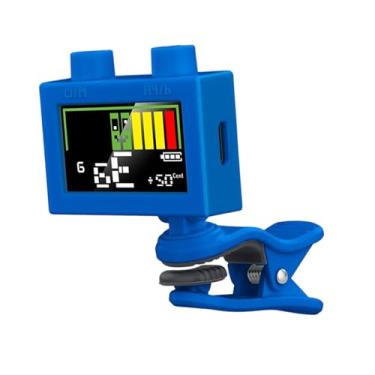 Imagem de TTETTZ Afinador de Guitarra Multifuncional Digital com Tela E Diversos Modos de Função. Ideal para Guitarra, Baixo, Ukulele E Violino, azul