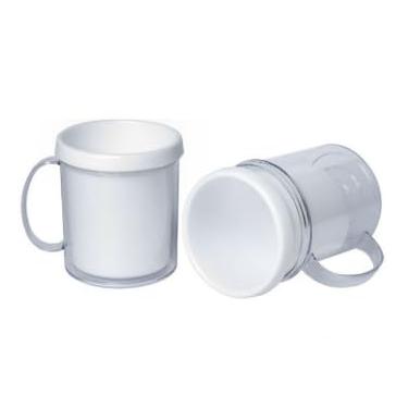Imagem de Caneca porta foto para personalizar lembranciha kit com 10 unidades cor Branca