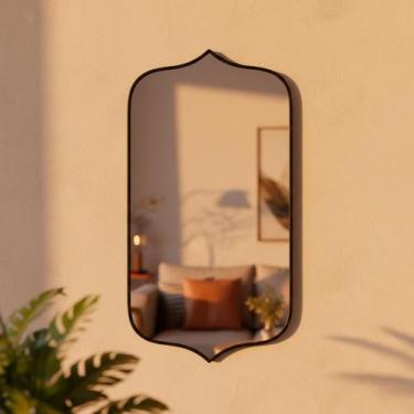 Imagem de Espelho Orgânico Decorativo Grande Pinterest 60x110  Bali - REI DOS VI