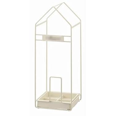 Imagem de x3anggyt5 Suporte de guarda-chuva estilo casa interna para entrada, prateleira de metal, organizador para decoração de escritório doméstico economiza espaço
