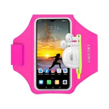 Imagem de Braçadeira Esportiva Unissex Com Tela Sensível Ao Toque HAISSKY, Cinto