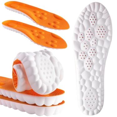 Imagem de CCOBCHY Palmilhas de espuma viscoelástica 4D Cloud – Suporte de arco unissex para ajuste | Antifadiga e alívio da fascite plantar para botas de trabalho, tênis (OE-M 4-7/W 5-8,5)