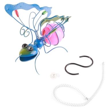 Imagem de Yosoo Decoração Suspensa Ao Ar Livre, Arte de Jardim Com Luz LED de Metal, Vôo Colorido para Pátio e Jardim (4)