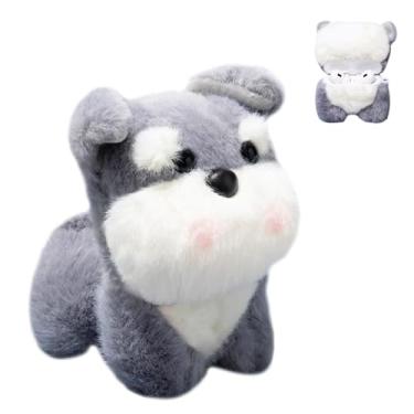 Imagem de QoKcoahn Capa fofa de pelúcia de desenho animado para AirPods Pro 3ª geração, capa de silicone macio para filhotes de cachorro kawaii fofo com chaveiro legal engraçado meninos meninas mulheres para