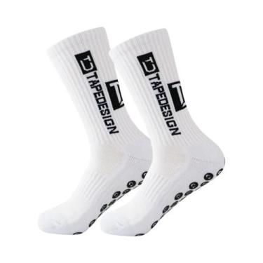 Imagem de Meias Esportivas Antiderrapantes Para Homens Para Futebol, Basquete, B