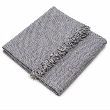 Imagem de Manta Multiuso 2.40x1.80 Mts Gigante Capa Protetora Manta para Sofá Decoração Quarto e Sala (CINZA CLARO MESCLADO)