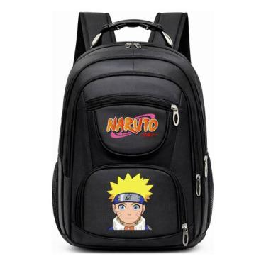 Imagem de Mochila Grande Com Alça de Aço Resistente e Estampa Infantil Anime Nin