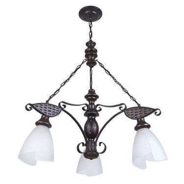 Imagem de Lustre Muller Rústico 3 Lâmpada Envelhecida 503e