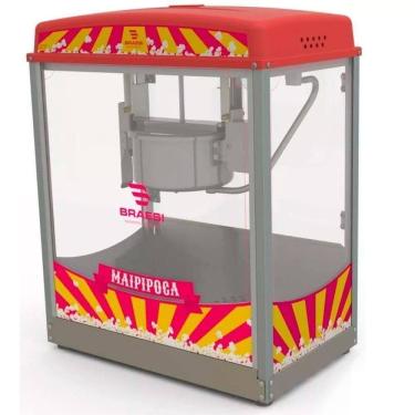 Imagem de Máquina De Pipoca Pipoqueira Braesi Elétrica Aço Inox Bmp-150 220V B5787