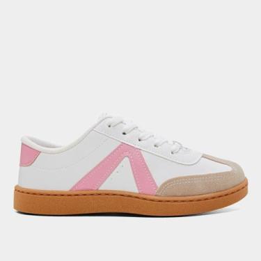 Imagem de Tênis Infantil Molekinha Menina, Branco, Roxo, 31