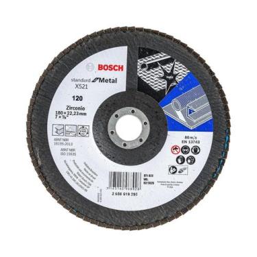 Imagem de Disco Flap 180x22mm GR 120 Std Eco Inox/Metal 2608619295 Bosch Unica, 