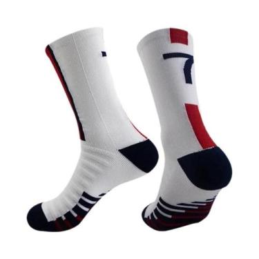 Imagem de Meias De Futebol Profissionais Masculinas Antiderrapantes Até O Joelho