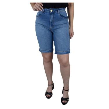Imagem de Bermuda Feminina Lado Avesso Jeans Pin Up - L25819-Feminino