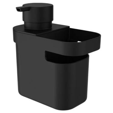 Imagem de Dispenser 650ml Detergente Sabão Inteligente Multiuso com Porta Esponj