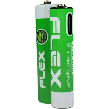 Imagem de Pilha Recarregável Aaa 1.5v 1200mah (c/4 Pilhas) Flex