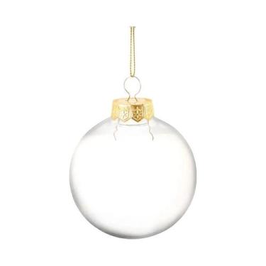 Imagem de Enfeites De Natal Em Plástico Transparente, Bolas Preenchíveis Para Ár