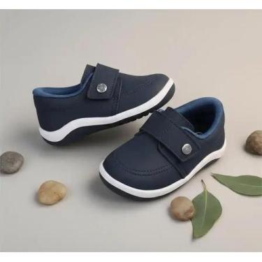 Imagem de Tênis Mocassim Baby Kidy Colors Equilíbrio Primeiros Passos -, Marinho