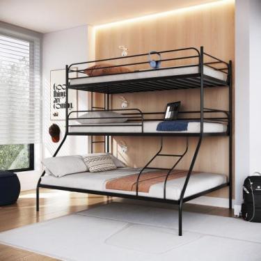 Imagem de Treliche Oliver - Casal + Solteiro - Camas & Beliches, preto