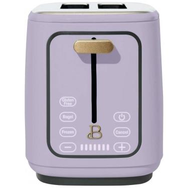 Imagem de Torradeira elétrica Beautiful 2 fatias lavanda com display digital touch, ranhuras largas, 7 níveis de tostagem, bandeja de migalhas, 900W
