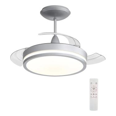 Imagem de Ventilador Teto Prata 91cm Controle Remoto - Comfort