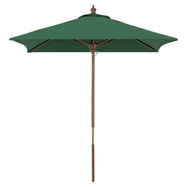 Imagem de Ombrelone Tramontina Em Madeira E Poliéster Quadrado Verde 2m 14588081