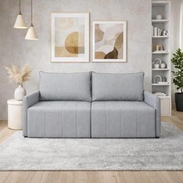 Imagem de Sofá Cama Montana Retrátil e Reclinável 3 lugares 2,50m em Linho Sofat