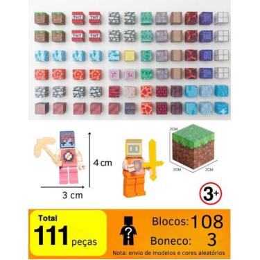 Imagem de Blocos Magnéticos Construção Brinquedo Imãs Cubos Mini Craft Quantidad