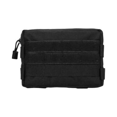 Imagem de Pochete Tática Masculina De Camada Dupla EDC Com Cinto Molle Em Oxford