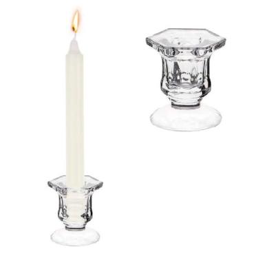 Imagem de Castiçal De Vidro Porta Vela Enfeite Decoração Veneza - Equipe Y