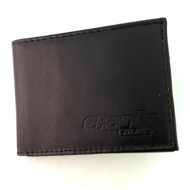 Imagem de Carteira Pequena De Couro Porta Cartão Masculina Slim Preto - Spank