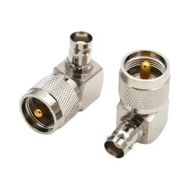 Imagem de Adaptador Conector Coaxial RF UHF Para BNC Macho Para Fêmea Para Anten