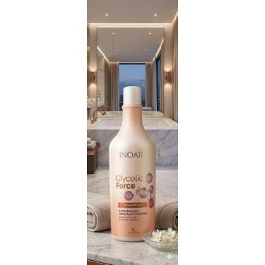 Imagem de Shampoo Inoar Glycolic Force 1L  Brilho Supremo e Hidratação com Ácido