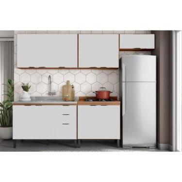 Imagem de Kit Modulado Demóbile 5 Peças Firenze C5P156 Amendola/Nude Prime TX