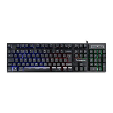 Imagem de Teclado Gamer Neologic Infinite Play Black Semi Mecânico Abnt2 Rainbow Preto - Ifnt-Blk