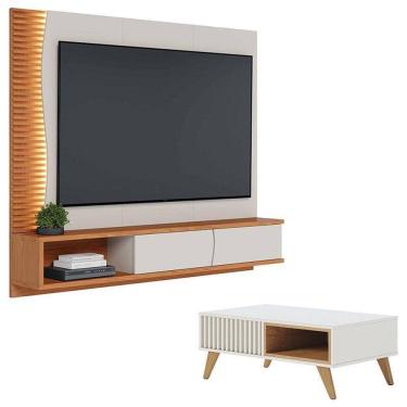 Imagem de Home Suspenso Egeu com Mesa de Centro Jeri Off White Freijó - Colibri