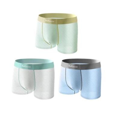 Imagem de Cuecas Boxer Masculinas MiiOW De Seda Gelada Antibacterianas Sem Costu